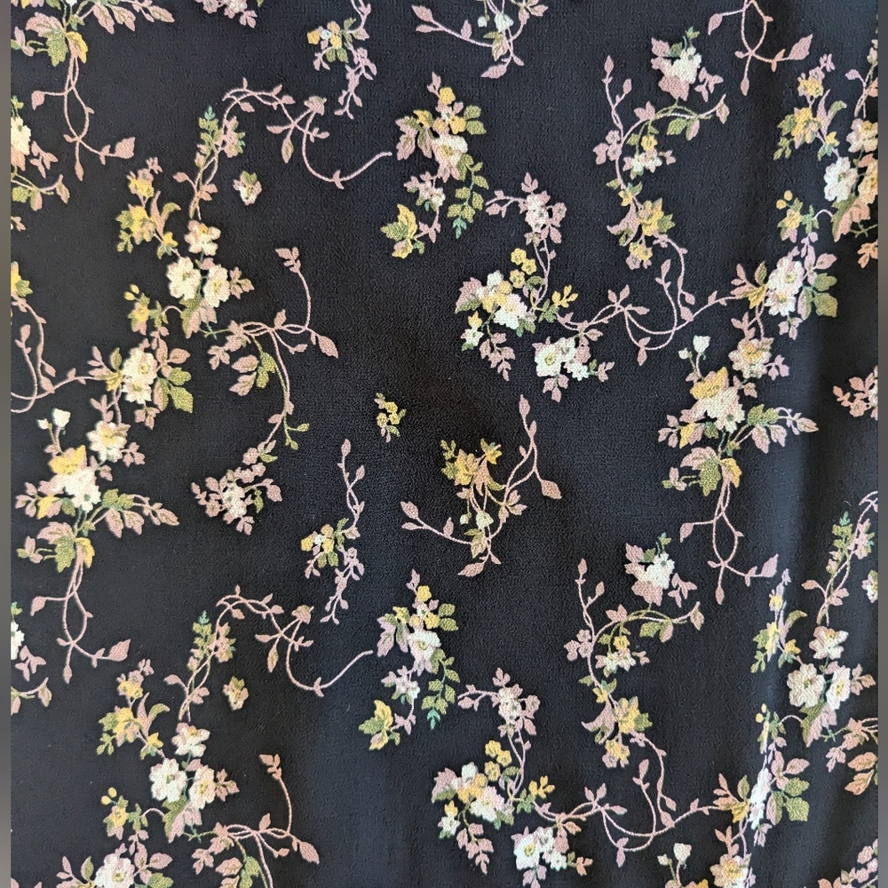 Reformation Christine Black Floral Mini Dress - Picture 5 of 8